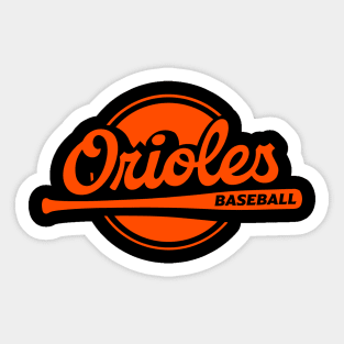 Orioles Up to Bat Sticker